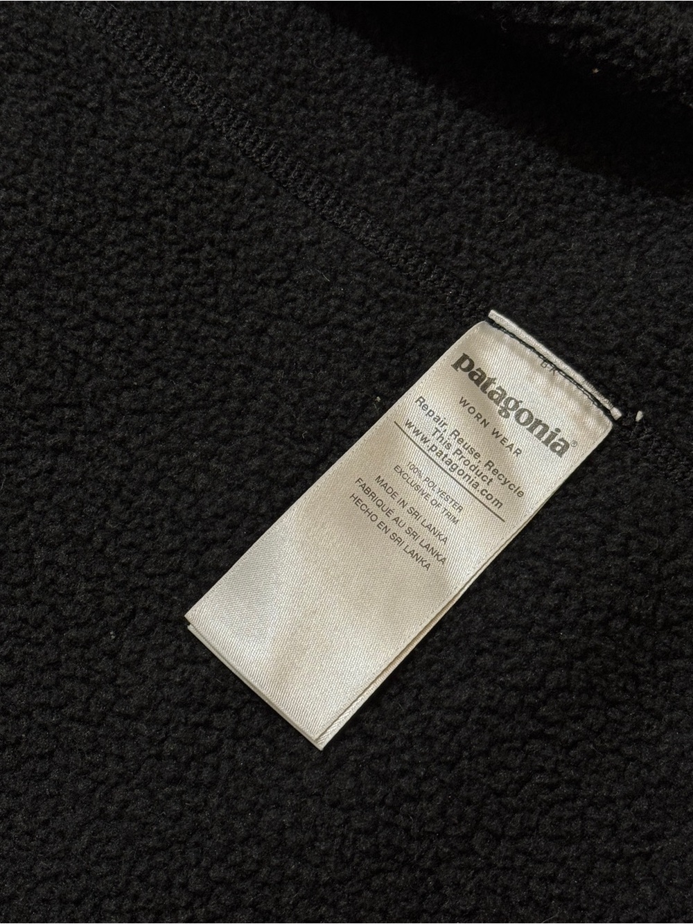 Patagonia Black Mens Better Sweater Full Zip Fleece Vest size XL - Picture 7 of 9